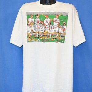90s Play Ball Bruce Johnson Baseball Cartoon Funny Joke Humor t-shirt tee